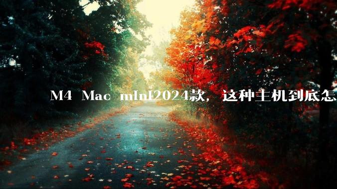 M4 Mac mini2024款，这种主机到底怎么样呀？