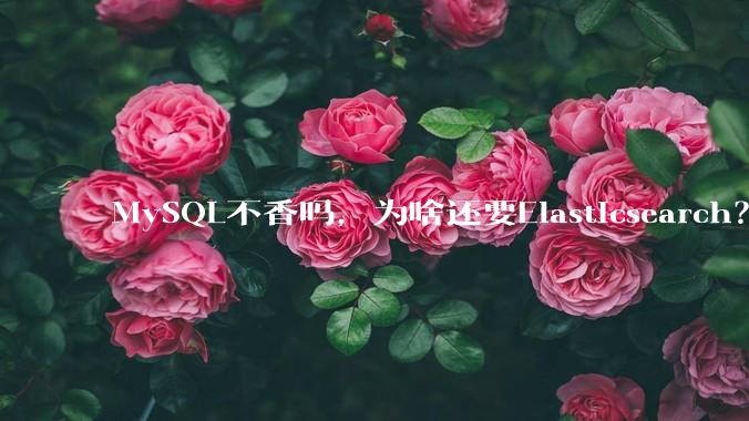 MySQL不香吗，为啥还要Elasticsearch？